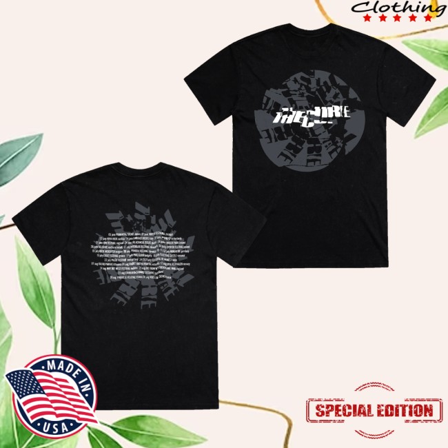 The Cure Merch Store Festival Summer Dateback Black T-Shirt 5 The Cure Merch Store Festival Summer Dateback Black T-Shirt