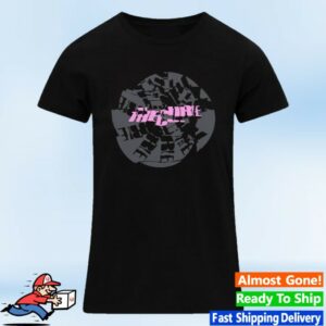 The Cure Merch Store Festival Summer Dateback Women's Black T-Shirt