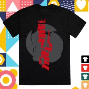 The Cure Merch Store Vertical Festival Summer Black Red T-Shirt