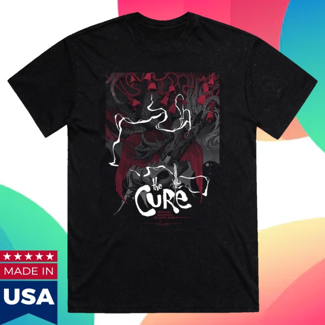 The Cure Store Merch Belfast 2026 Event T-Shirt