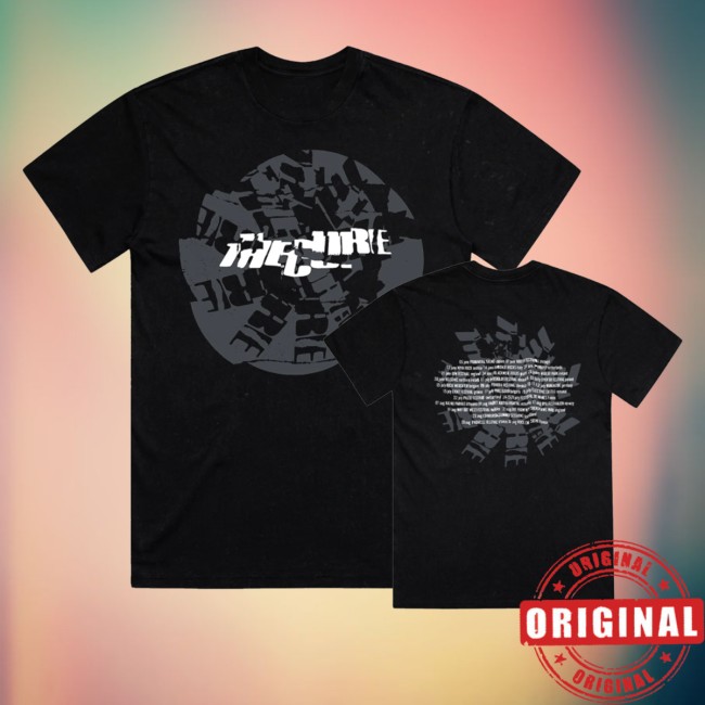 The Cure Store Merch Festival Summer Dateback Black Shirt 5 The Cure Store Merch Festival Summer Dateback Black Shirt