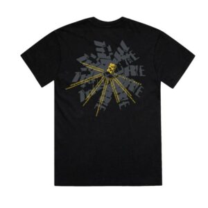 The Cure Store Merch Festival Summer Dateback Black-Yellow Shirt