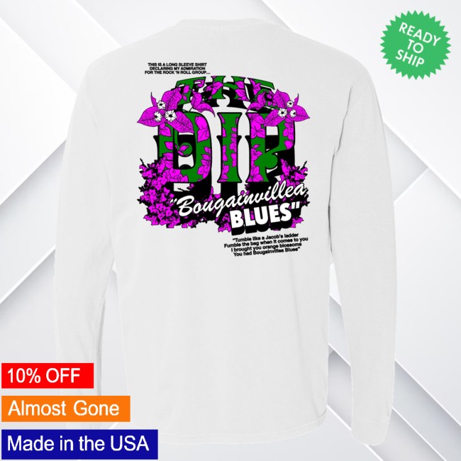The Dip Store Merch Bougainvillea Blues Long Sleeve Shirt