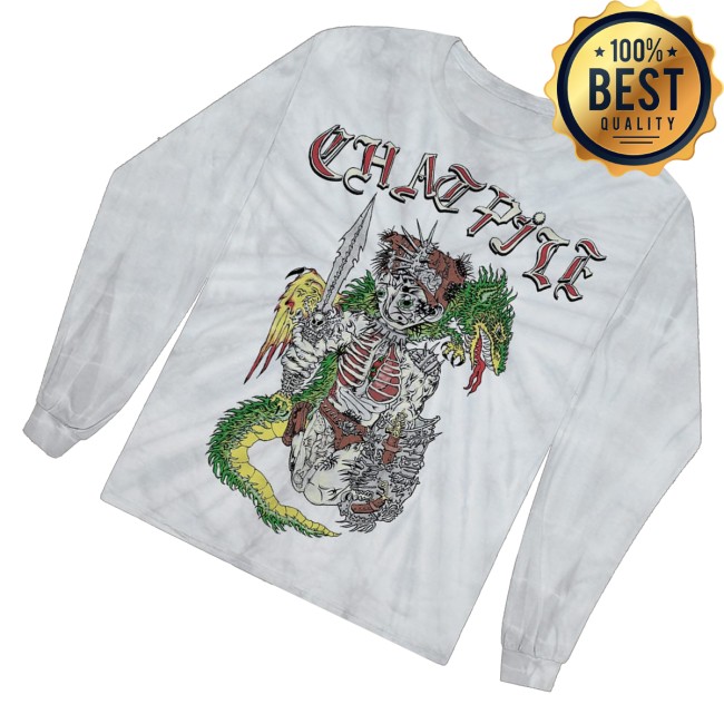 The Flenser Merch Shop Chat Pile Dragonslayer Spider Silver Longsleeve Shirt 3 The Flenser Merch Shop Chat Pile Dragonslayer Spider Silver Longsleeve Shirt