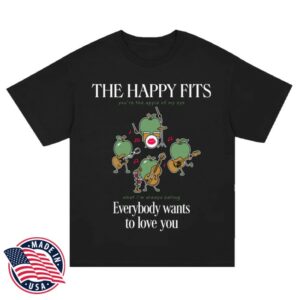 The Happy Fits Merch Store Apple Of My Eye T-Shirt Black