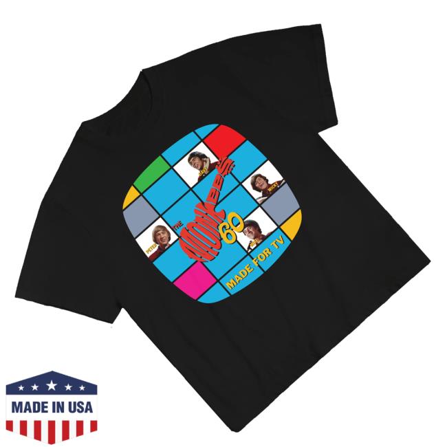 The Monkees Store Merch Retro Made For Tv Test Pattern T-Shirt 3 The Monkees Store Merch Retro Made For Tv Test Pattern T-Shirt