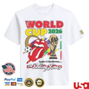The Rolling Stones Shop Merch The Rolling Stones X Fifa World Cup 2026 Classic Matchday T-Shirt