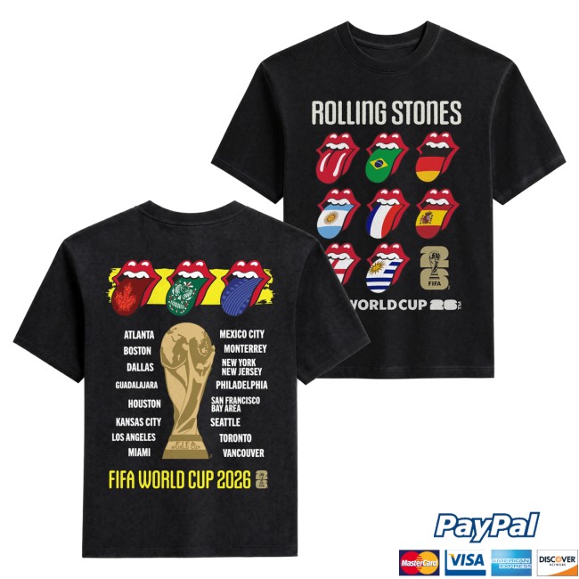 The Rolling Stones Shop Merch The Rolling Stones X Fifa World Cup 2026 Global Voodoo T-Shirt