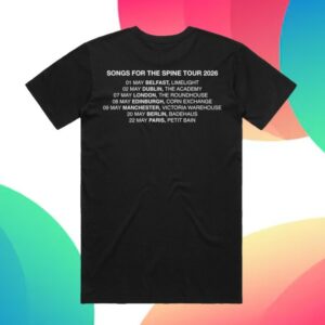 The Royston Club Store Merch Tour Shirt Black