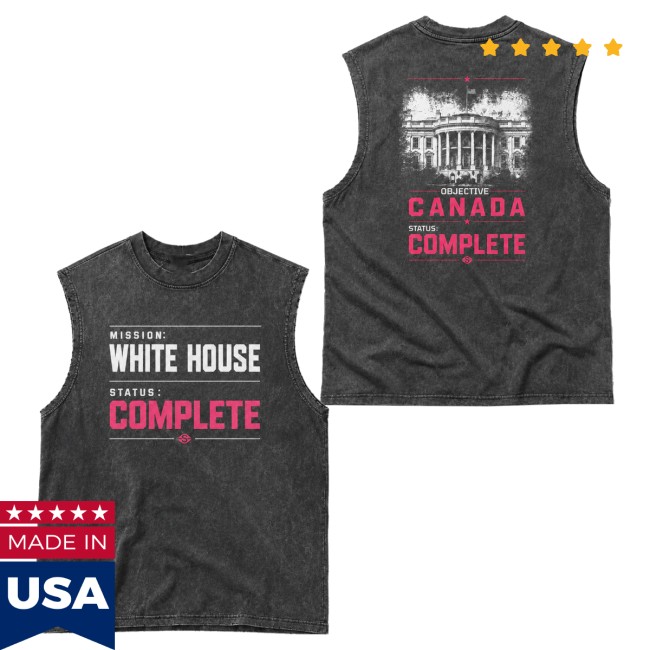 The Suga Shop Merch White House Snow Washed Black Tank Top