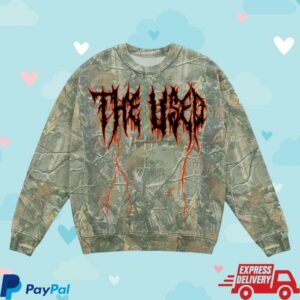 The Used Merch Shop The Used Camo Crewneck
