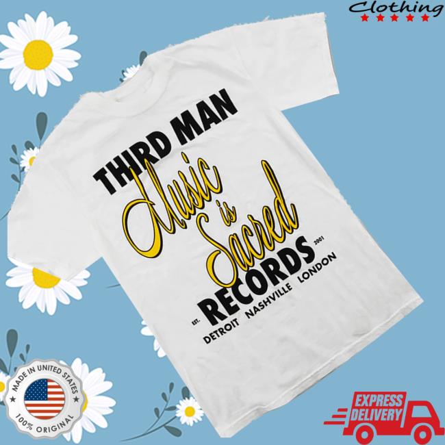 Third Man Records Merch Shop Store Music Is Sacred T-Shirt 3 Third Man Records Merch Shop Store Music Is Sacred T-Shirt