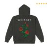 Threefour Store Merch Whitney Roses Vintage Black Pullover Hoodie