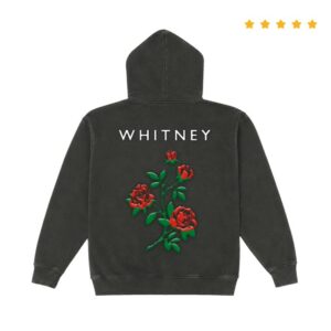 Threefour Store Merch Whitney Roses Vintage Black Pullover Hoodie