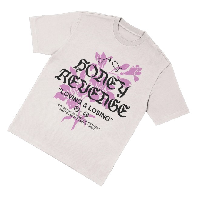Thriller Records Merch Store Honey Revenge Floral Off-White Tee 3 Thriller Records Merch Store Honey Revenge Floral Off-White Tee