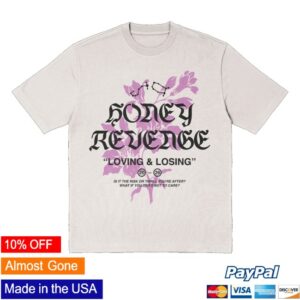 Thriller Records Store Merch Honey Revenge Floral White Shirt