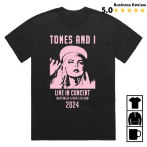 Tones And I Merch Store Faded Black Tour Tee