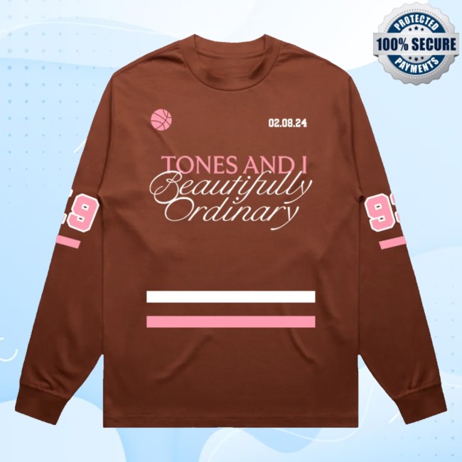 Tones And I Merch Store Longsleeve Jersey Pink Brown 3 Tones And I Merch Store Longsleeve Jersey Pink Brown