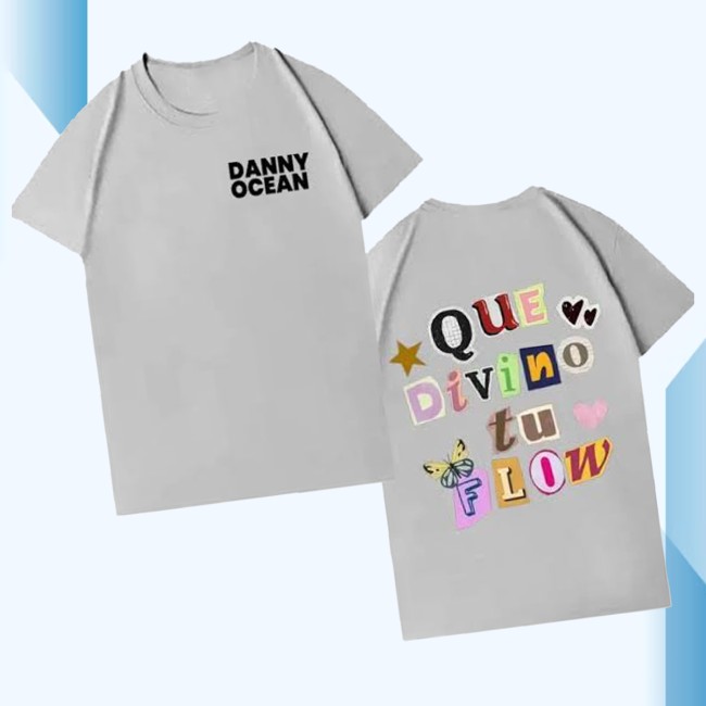 Type Beat Music Store Merch Rapper Danny Ocean Trendy Album T-Shirt Mens Fashion Hot Sale Casual Y2k Clothes Oversized Hip Hop Crewneck Short Sleeve Tshirt