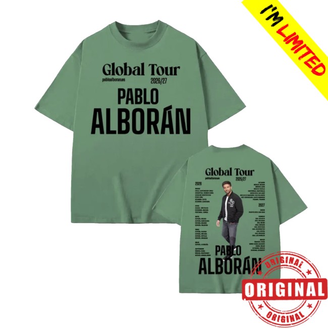 Type Beat Music Store Merch Rapper Pablo Alboran Global Tour 2026-2027 Graphic Shirt