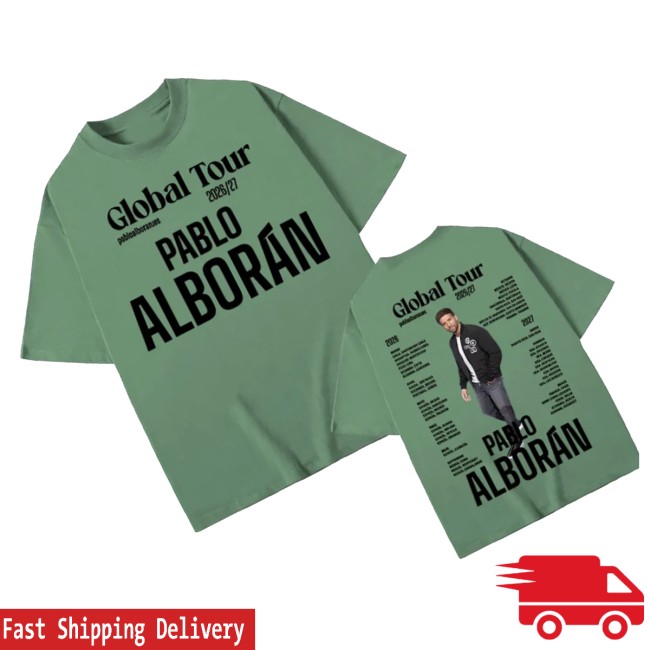 Type Beat Music Store Merch Rapper Pablo Alboran Global Tour 2026-2027 Graphic Shirt