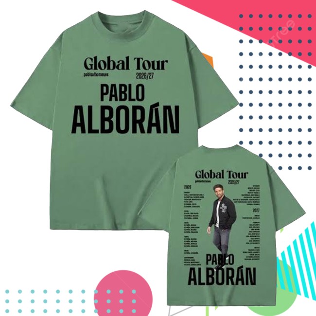 Type Beat Music Store Merch Rapper Pablo Alboran Global Tour 2026-2027 Graphic T-Shirts Men Women Fashion Hip Hop Retro T-Shirt
