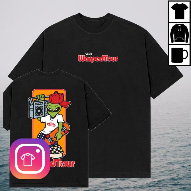 Vans Warped Tour Merch Shop Alien Tee 5 Vans Warped Tour Merch Shop Alien Tee