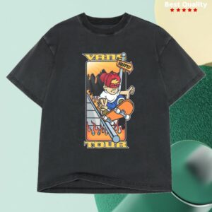 Vans Warped Tour Store Merch Skater Vintage Black Tee