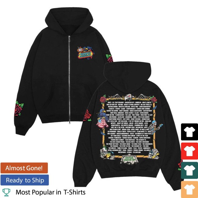 Vans Warped Tour Store Merch Vans Warped Tour Washington Dc 2026 Official Lineup Zip Up Hoodie 6 Vans Warped Tour Store Merch Vans Warped Tour Washington Dc 2026 Official Lineup Zip Up Hoodie