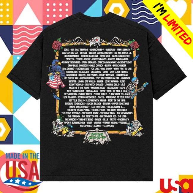 Vans Warped Tour Store Vans Warped Tour Washington D.C Official 2026 Lineup Tee 4 Vans Warped Tour Store Vans Warped Tour Washington D.C Official 2026 Lineup Tee