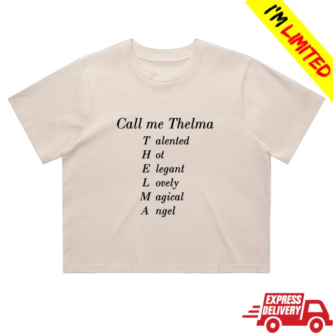 Warner Music Merch Store Call Me Thelma Crop Tee 2 Warner Music Merch Store Call Me Thelma Crop Tee
