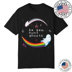 Watcher Store Merch Be Gay Hunt Ghosts Black Tee