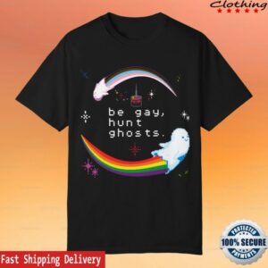 Watcher Store Merch Be Gay Hunt Ghosts Black Tee