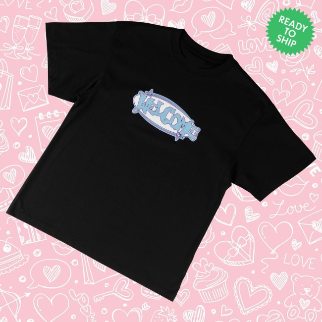 Welcome Skateboards Merch Store Hey Ya Boxy Garment-Dyed Tee Black