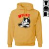 Wfmu Store Merch Shop One-Of-A-Kind Gold Hungry Cat Hoodie