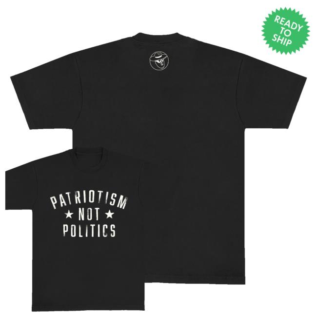 Zac Brown Band Merch Patriotism Not Politics Tee Shirt