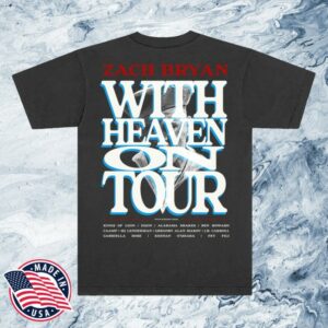 Zach Bryan Store Merch With Heaven On Top Grey Shirt