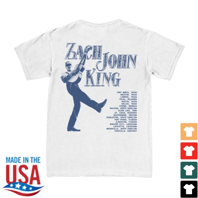 Zach John King Store Merch Photo Tour Tee 3 Zach John King Store Merch Photo Tour Tee