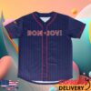 Bon Jovi Merch Shop Bon Jovi Blue Baseball Jersey