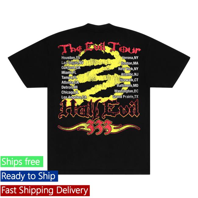 333 Halfevil Merch Shop World Tour 23 Tee Shirt 4 333 Halfevil Merch Shop World Tour 23 Tee