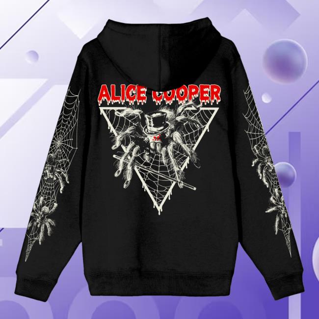 Alice Cooper Merch Shop Spider Zip Hoodie