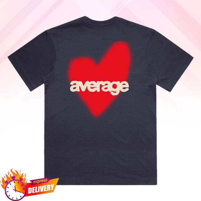 Average Merch Shop Average Love T-Shirt Navy