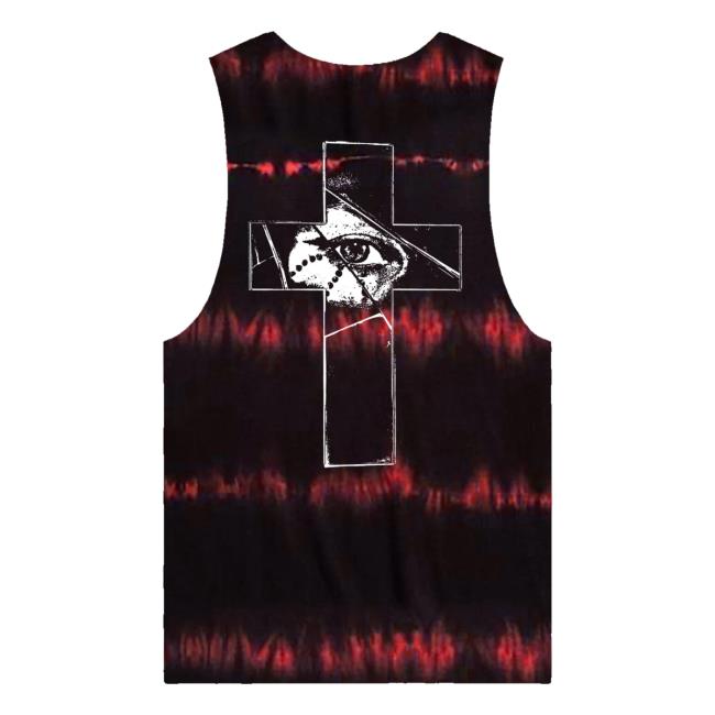 Beartooth Band Shop Merch Cross Sleeveless Dye Cut-Off Tank 4 Beartooth Band Shop Merch Cross Sleeveless Dye Cut-Off Tank