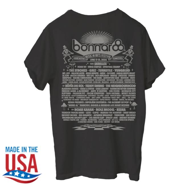 Bonnaroo Merch Shop 2026 Bobble Head Lineup Tee 4 Bonnaroo Merch Shop 2026 Bobble Head Lineup Tee