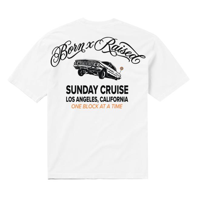 Bornxraised Merch Shop Born X Raised 76 Sunday Cruise Tee White 4 Bornxraised Merch Shop Born X Raised 76 Sunday Cruise Tee White