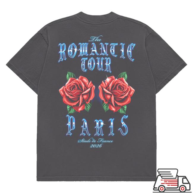 Bruno Mars Merch Shop Paris The Romantic Limited Edition Tour Tee 4 Bruno Mars Merch Shop Paris The Romantic Limited Edition Tour Tee