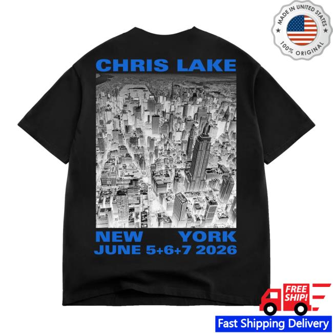 Chris Lake Merch Shop New York '26 Tee Black