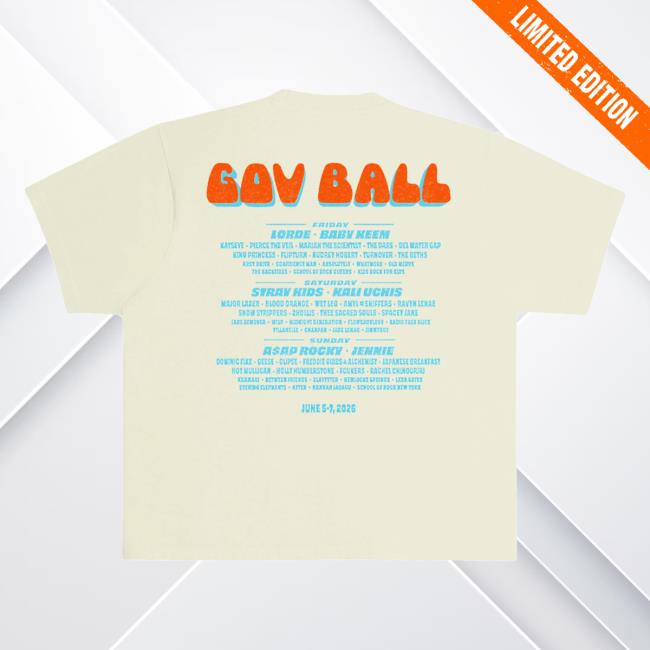 Governors Ball Music Festival Merch Shop Bus Lineup 2026 Tee 4 Governors Ball Music Festival Merch Shop Bus Lineup 2026 Tee