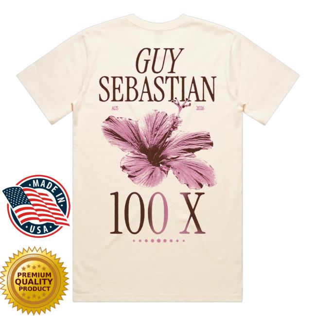 Guy Sebastian Merch Store 100X Hibiscus Ecru Tee 4 Guy Sebastian Merch Store 100X Hibiscus Ecru Tee