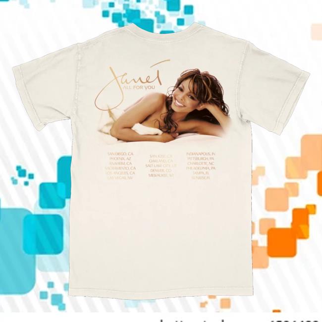 Janet Jackson Merch Shop All For You Date Tee 4 Janet Jackson Merch Shop All For You Date Tee